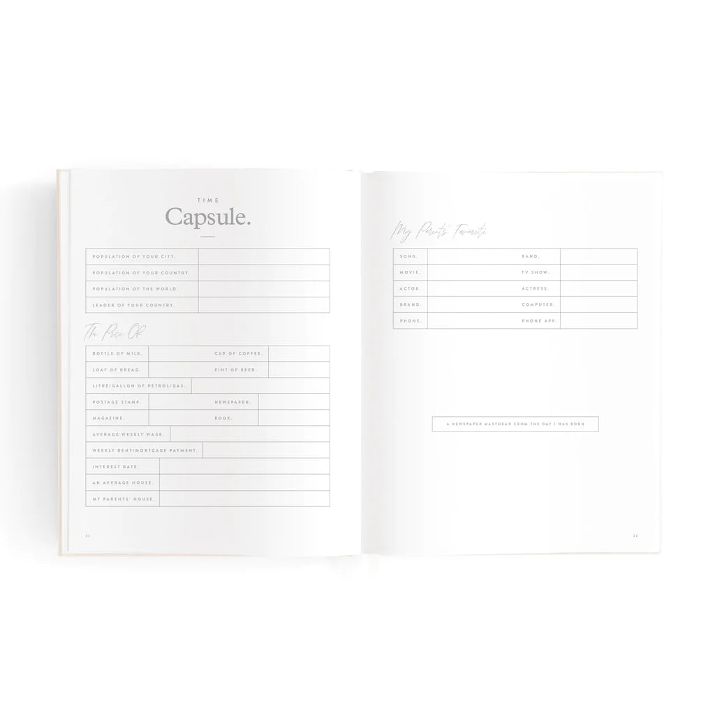 Mini Baby Book Oatmeal