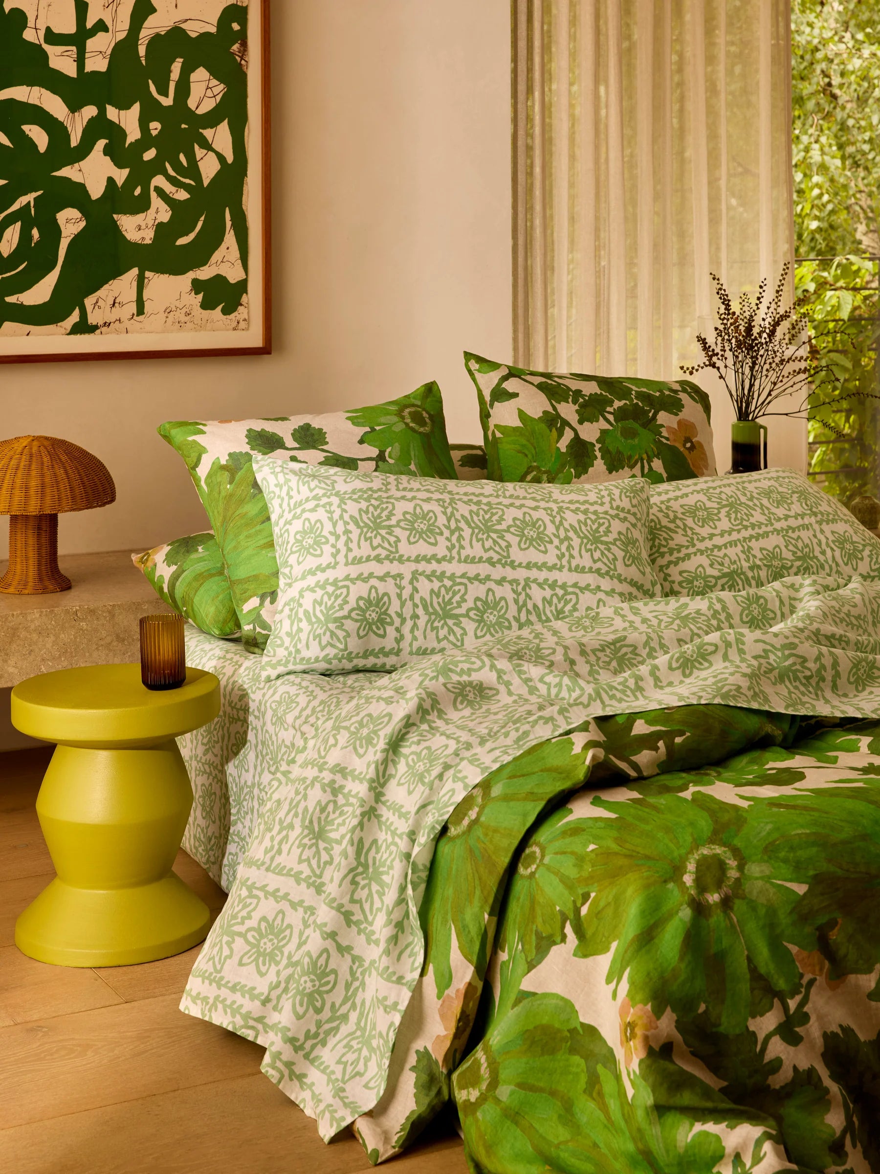 Daisy Sage Flat Sheet