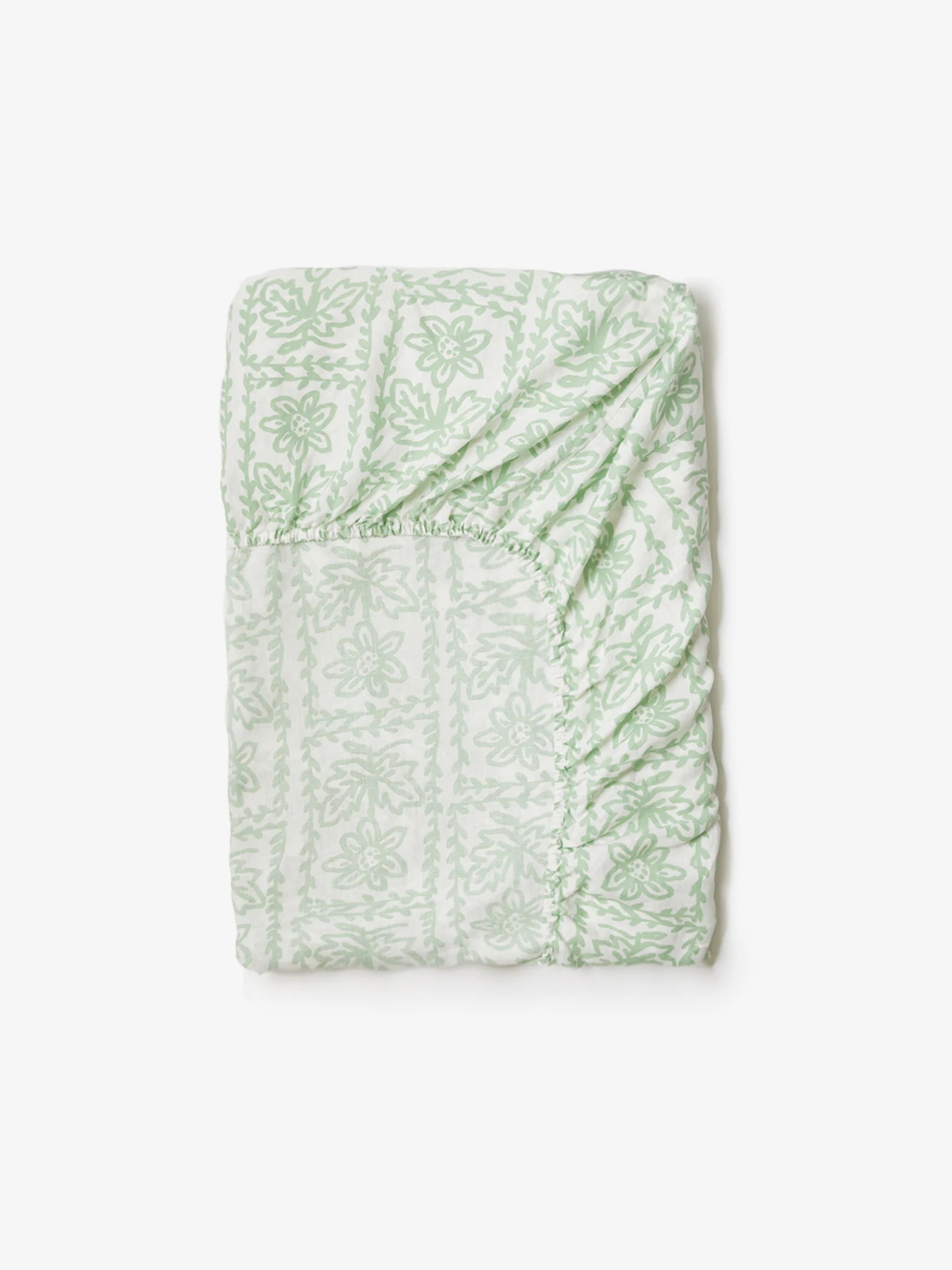 Daisy Sage Fitted Sheet