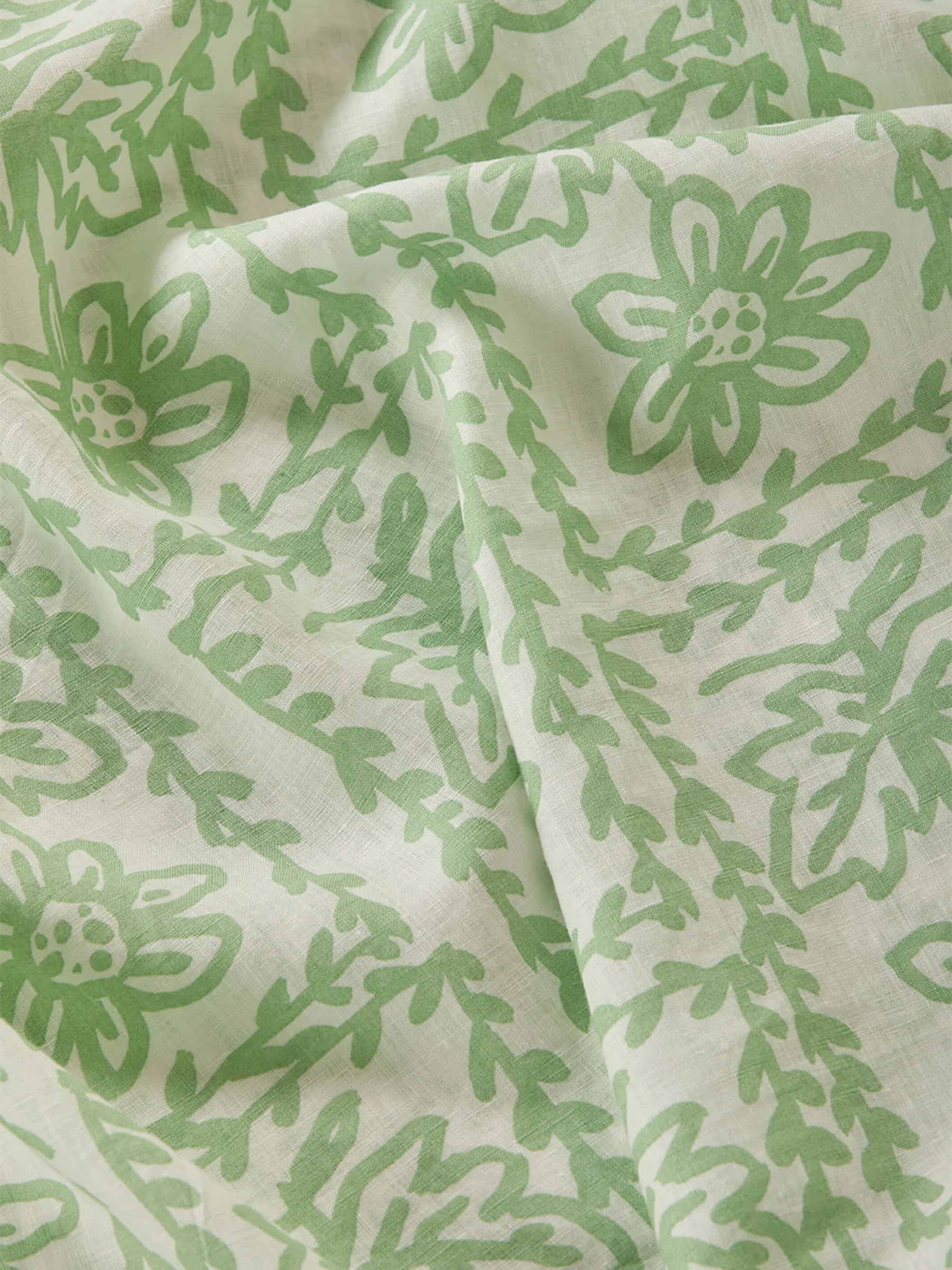 Daisy Sage Fitted Sheet