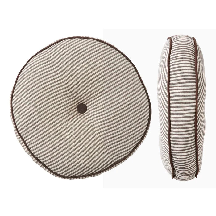 Faye Round Cushion 40cm - Ivory/Cocoa