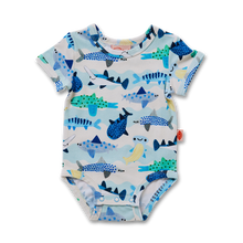 Load image into Gallery viewer, Fintastic Short Sleeve Bodysuit
