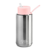 34oz Ceramic Reusable Bottle - Silver Blushed (Limited Edition)