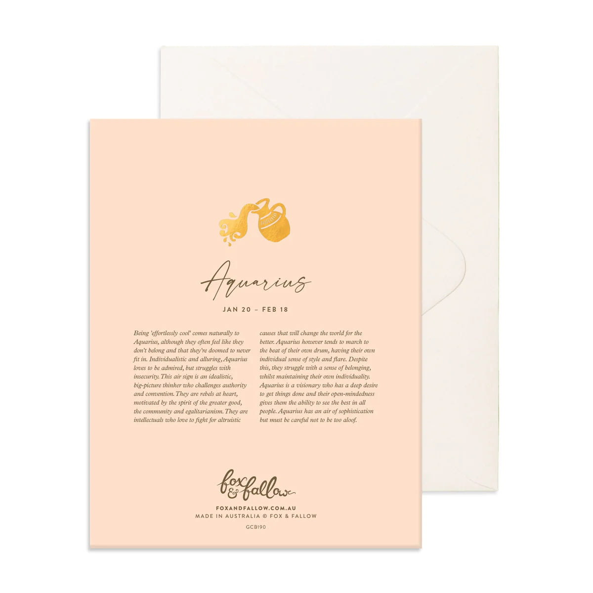 Aquarius Greeting Card