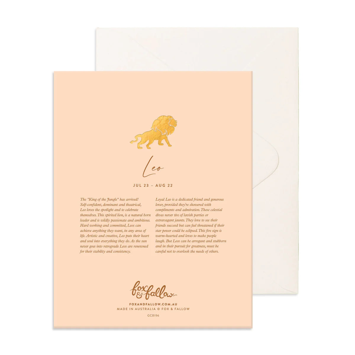 Leo Greeting Card