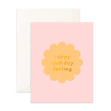 Birthday Darling Petal Greeting Card