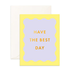 Best Day Wiggle Frame Greeting Card