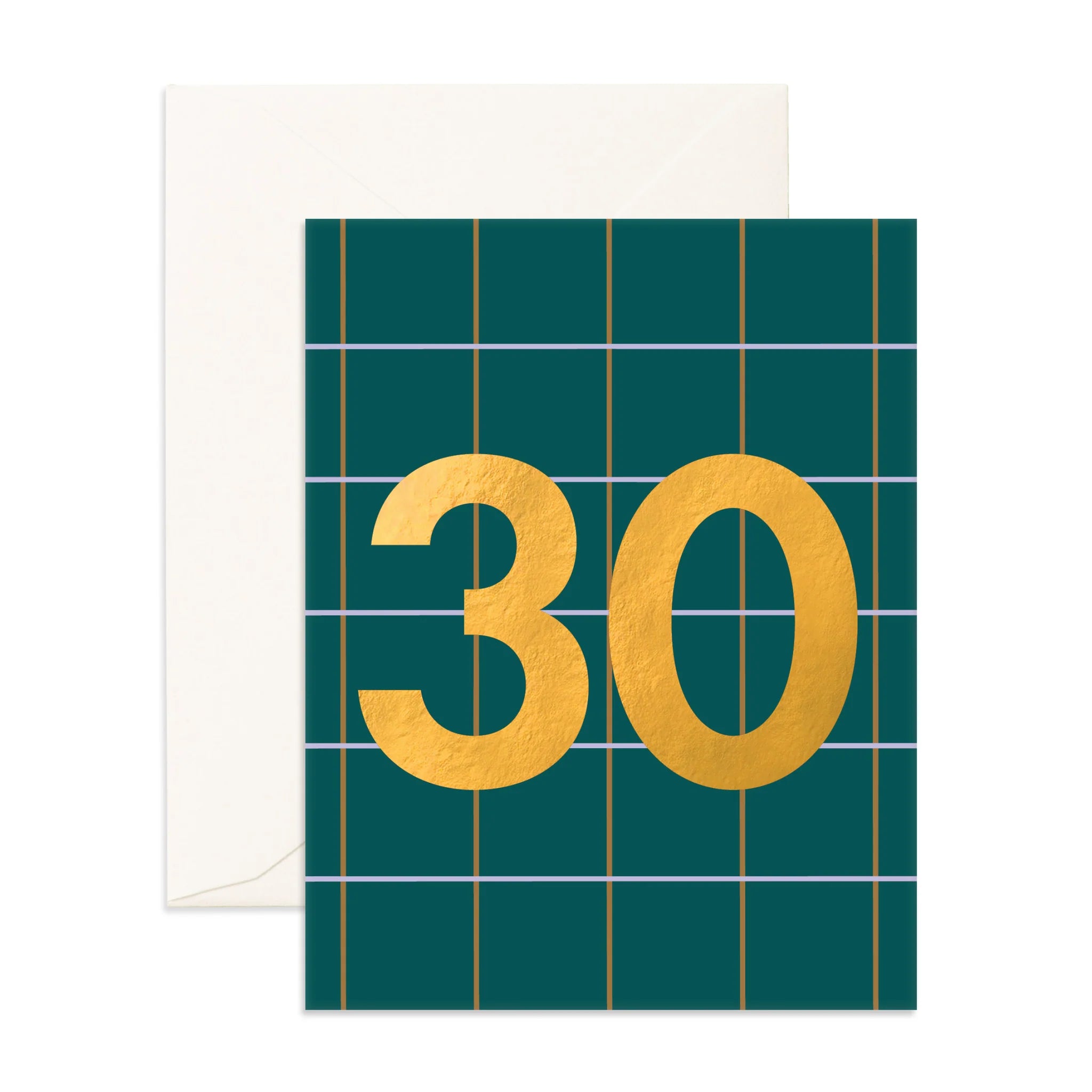 No. 30 Forest Plaid Greeting Card