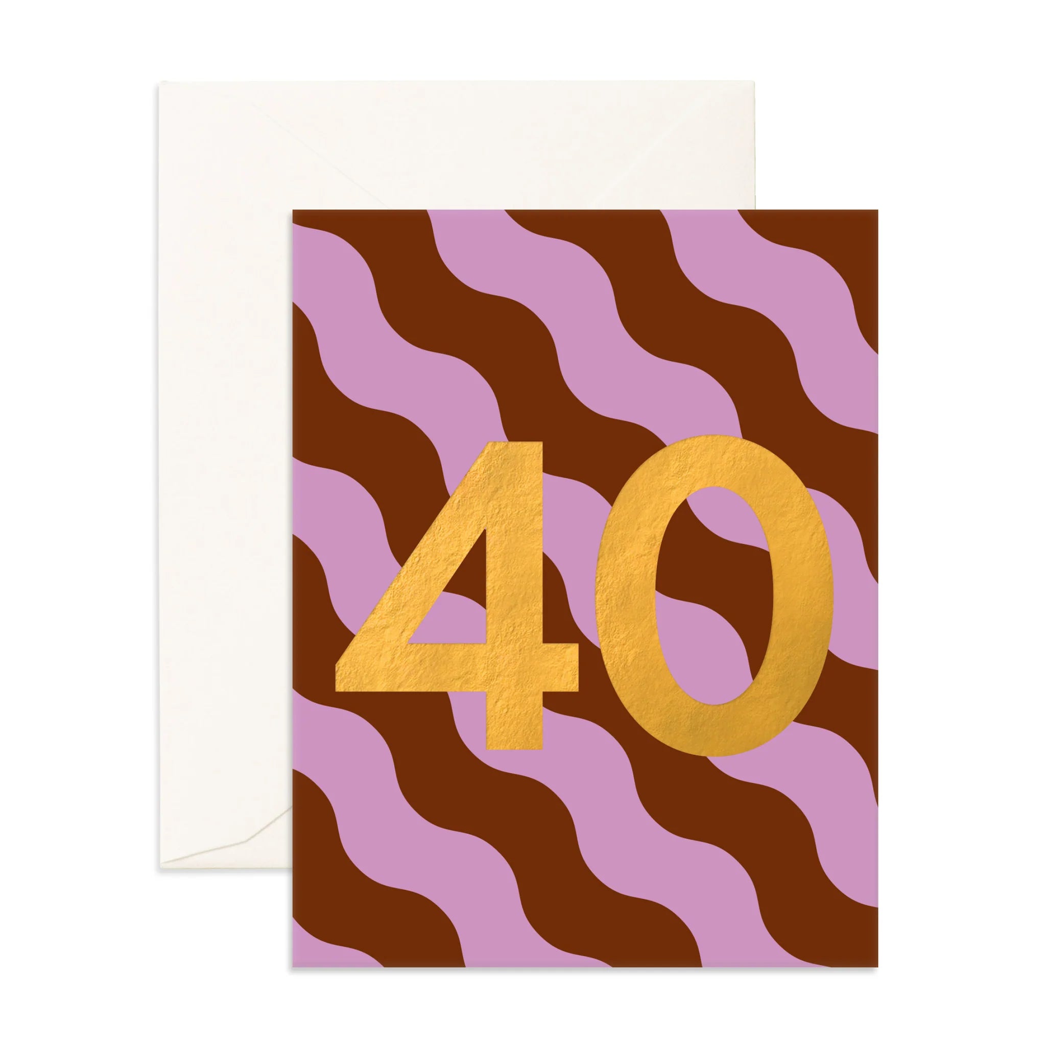 No. 40 Cherry Ripple Greeting Card