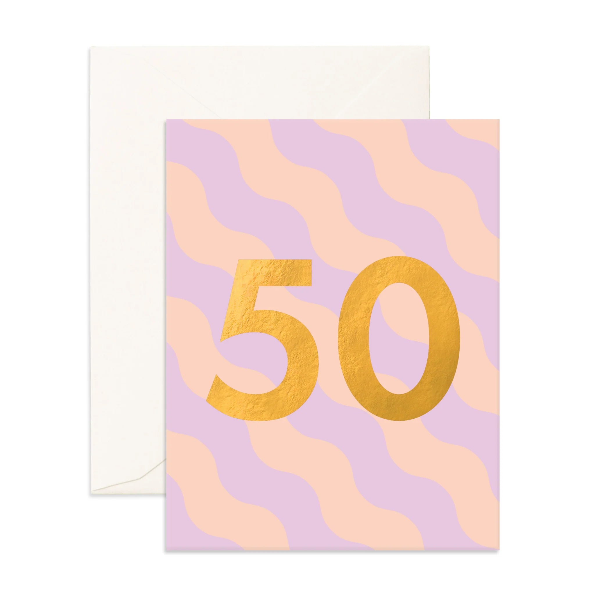 No. 50 Sorbet Ripple Greeting Card