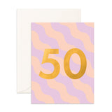 No. 50 Sorbet Ripple Greeting Card