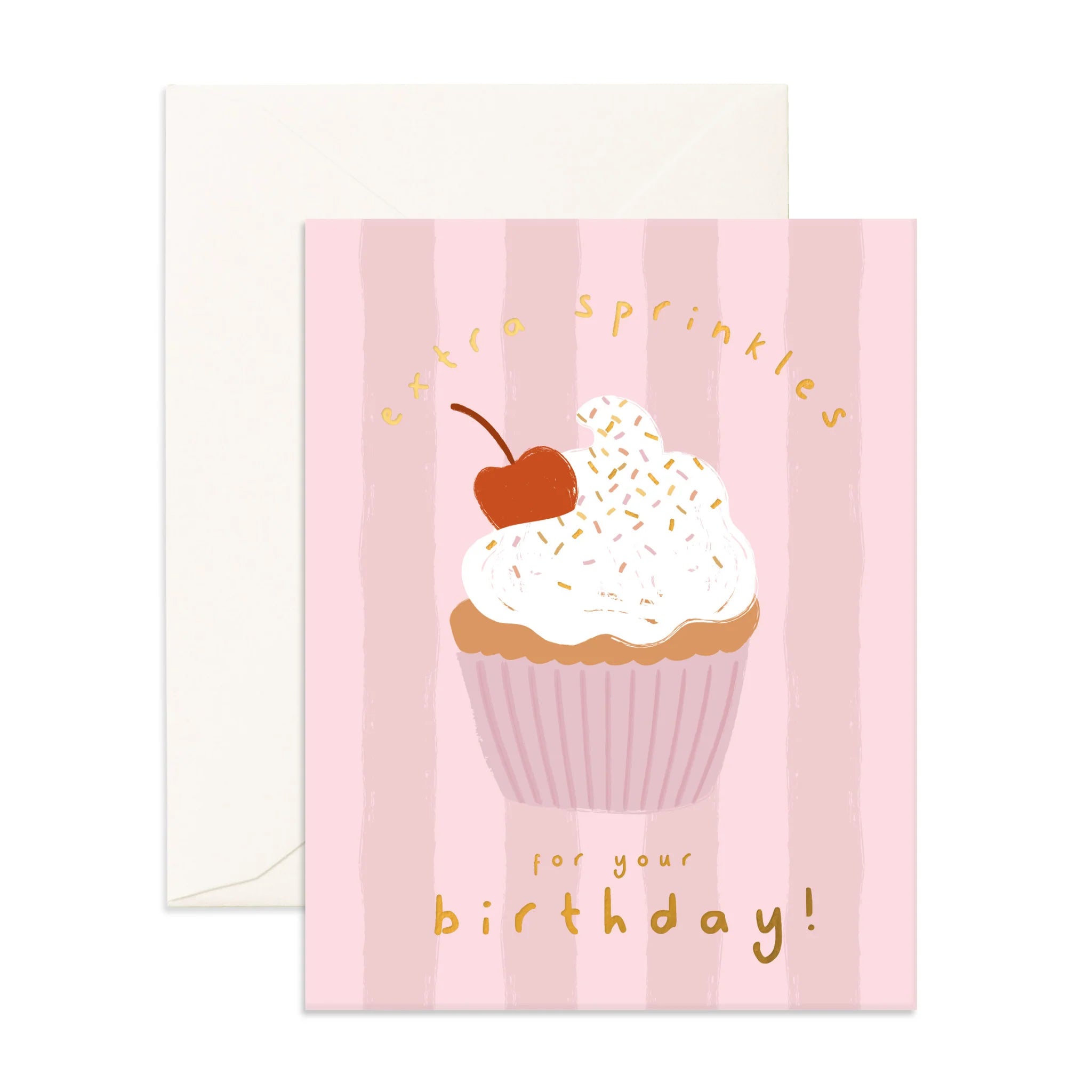 Extra Sprinkles Cupcake Greeting Card