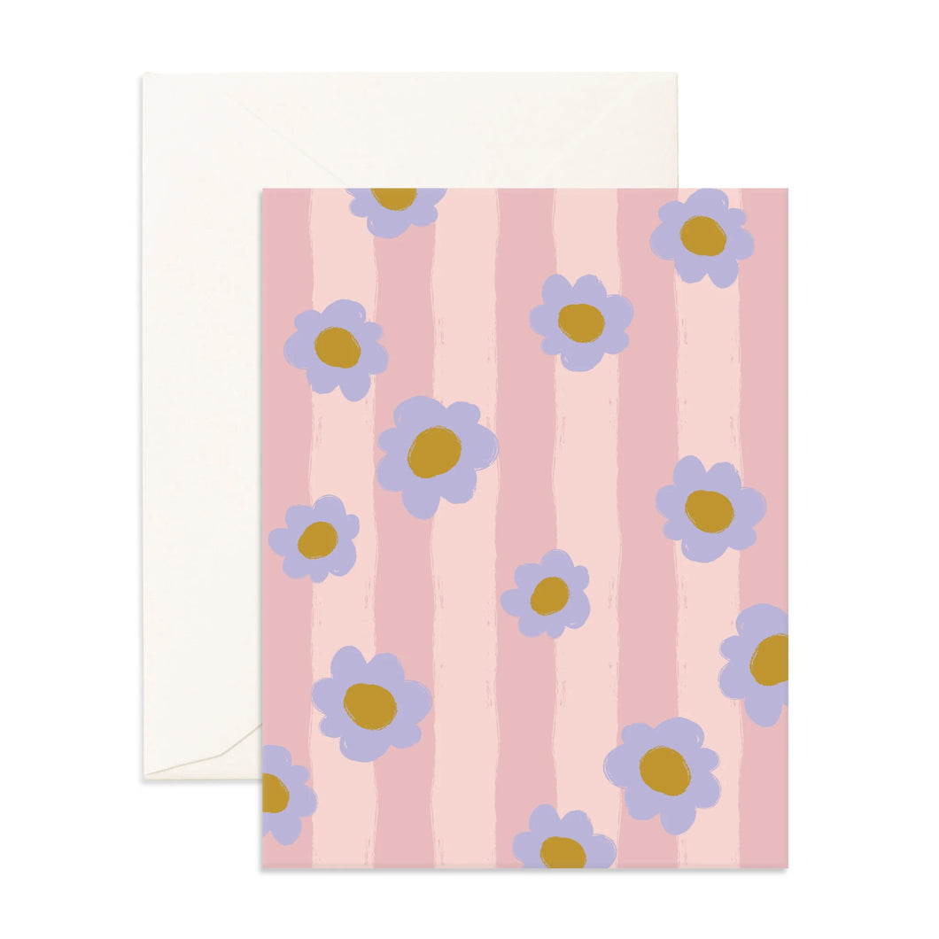 Begonia Stripe Greeting Card