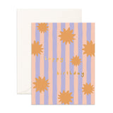 Birthday Suns Stripe Greeting Card