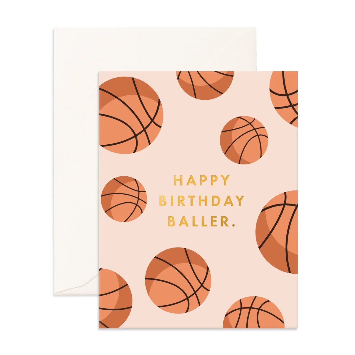 Birthday Basket Baller Greeting Card