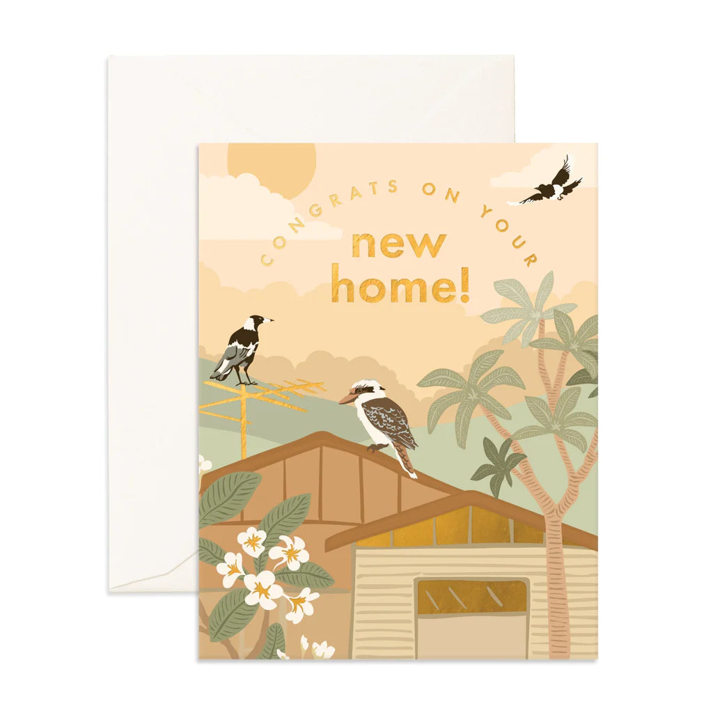 New Home Suburbs Greeting Card
