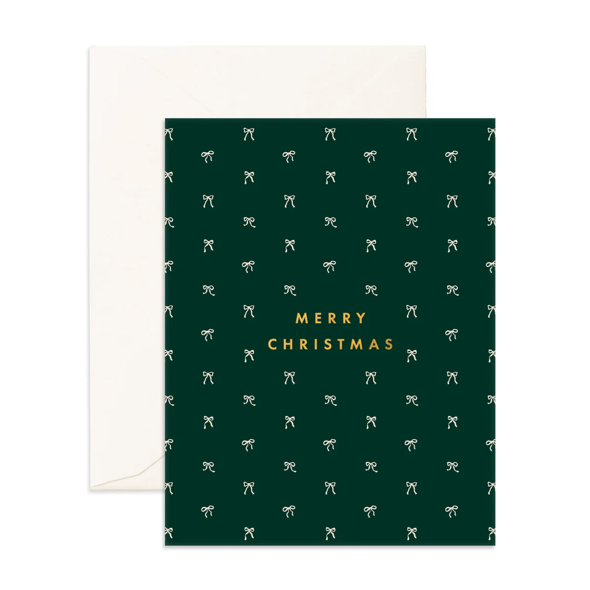 Christmas Tiny Bows Pine Greeting Card