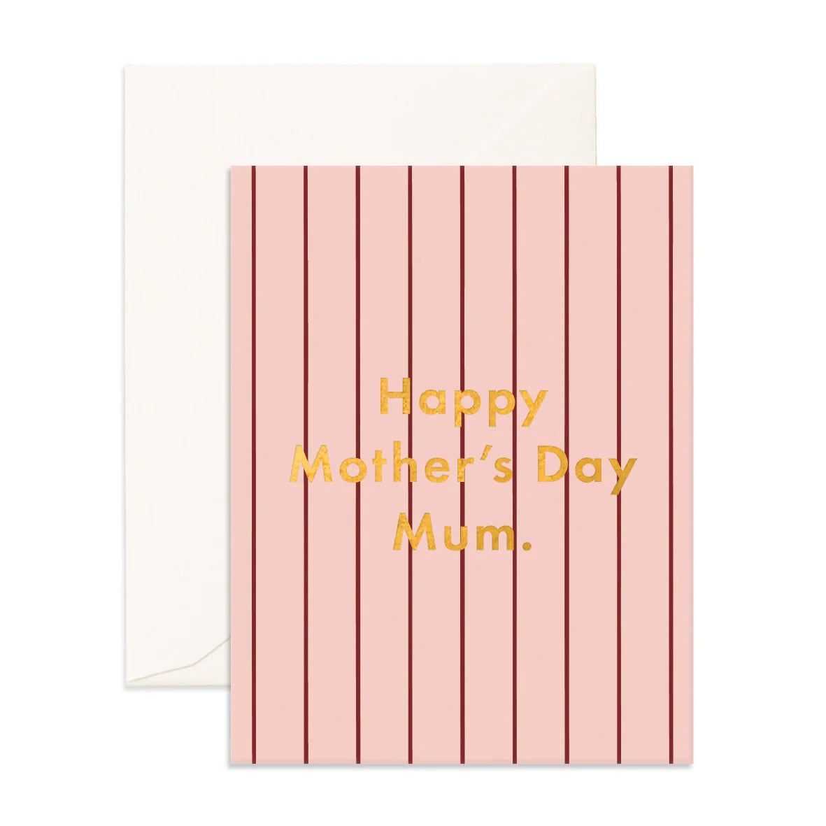 Mother's Day Strawberry Stripe Greeting Card