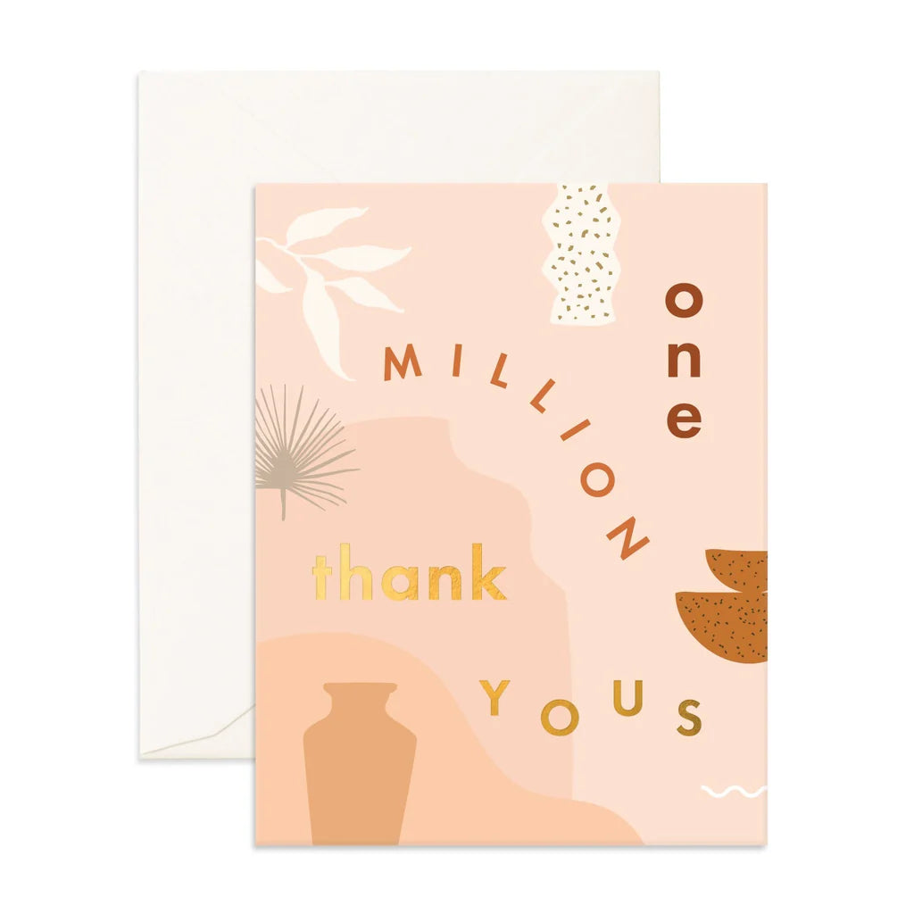 One Million Thank Yous Greeting Card