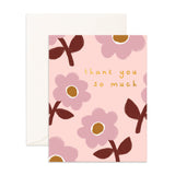 Thank You Begonias Greeting Card