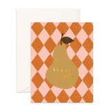 Thank You Pear Greeting Card