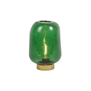 Glass Green Gold Led Lamp