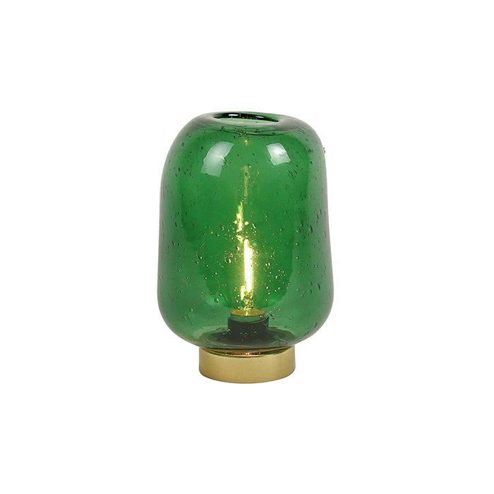 Glass Green Gold Led Lamp