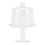 Mia Clear Glass Pedestal Cloche