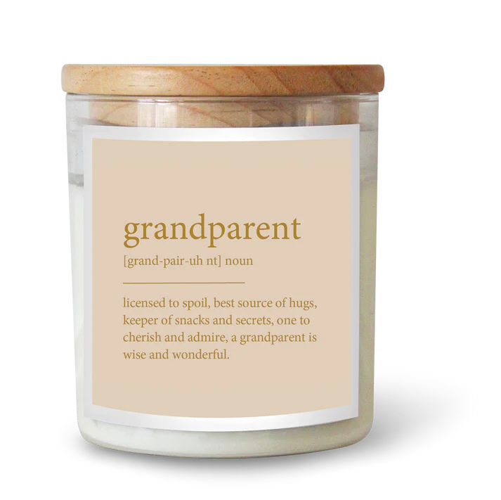 Grandparent-GOLDIE Dictionary Candle- Wanaka