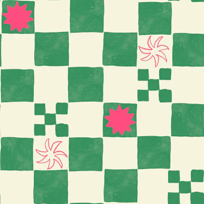 Pink/Green Scrunchies Set