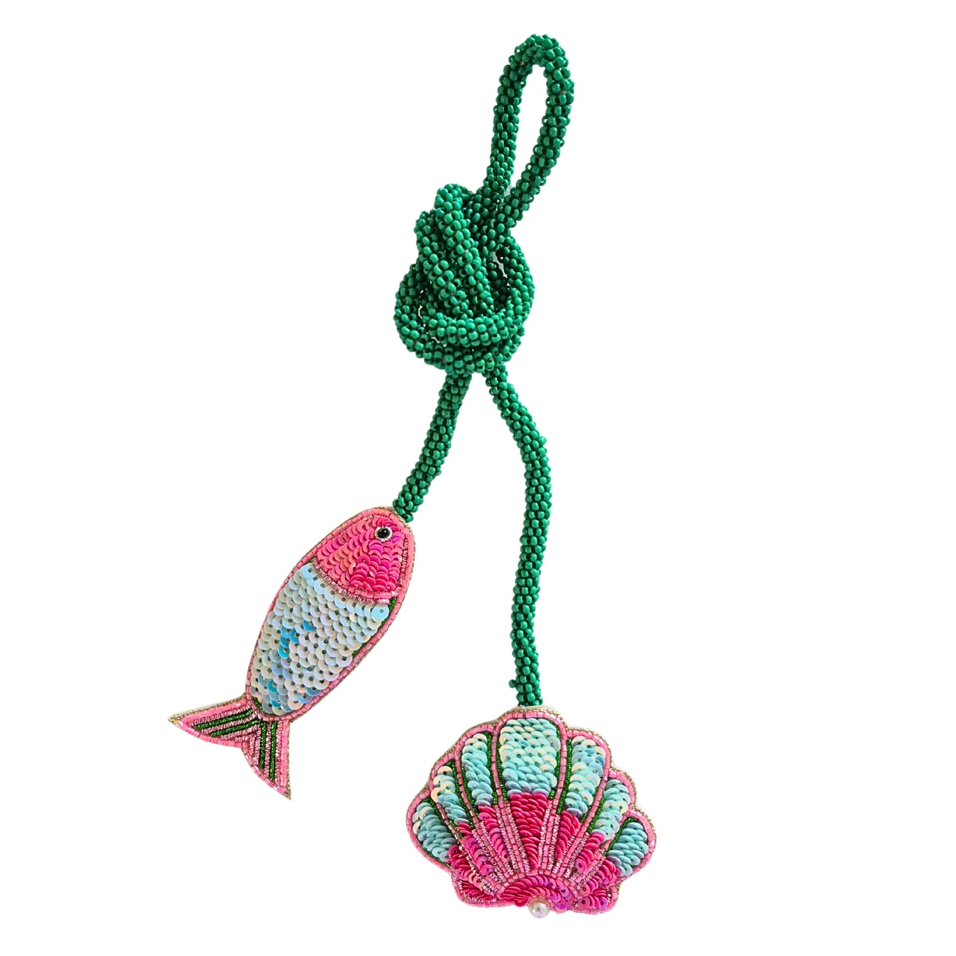 Seaside Sparkle Fish & Shell Charm