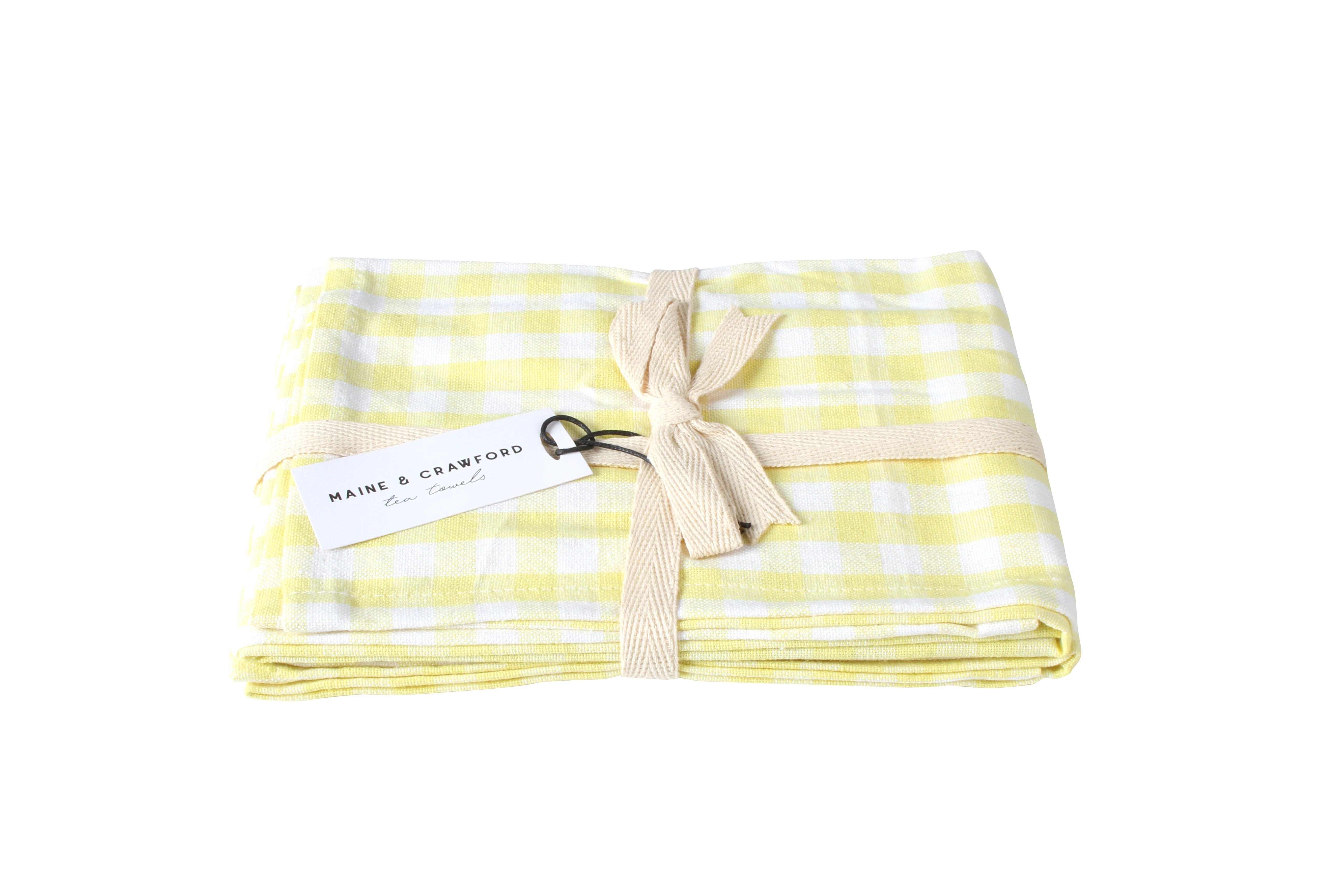 Cyrene Gingham Cotton Tea Towels 2Pack