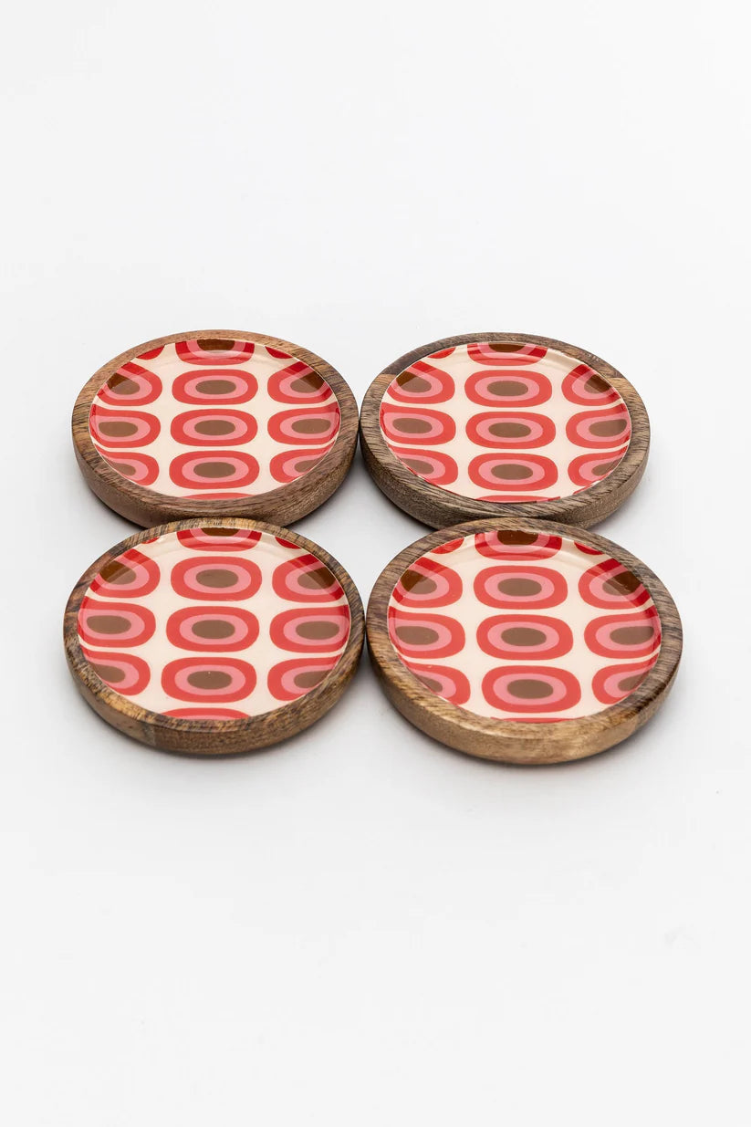 Groovy Coasters Set 4