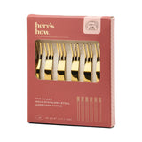 Gold Stainless Steel Appetizer Forks