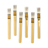 Gold Stainless Steel Appetizer Forks