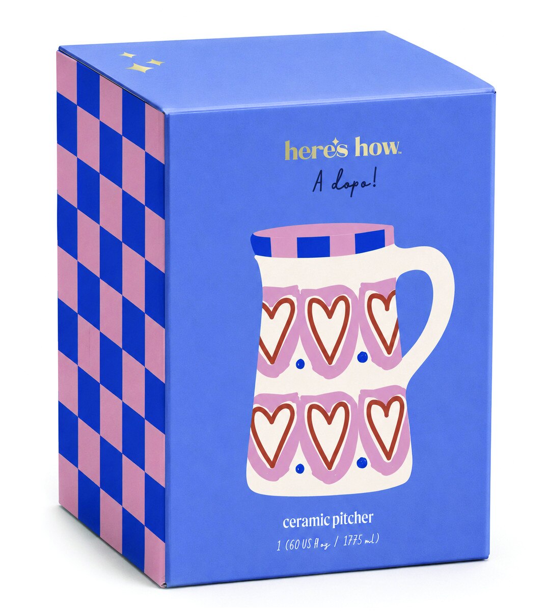 Ceramic Pitcher Hearts