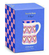 Ceramic Pitcher Hearts