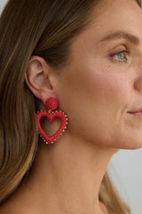 Scarlett Earrings - Red