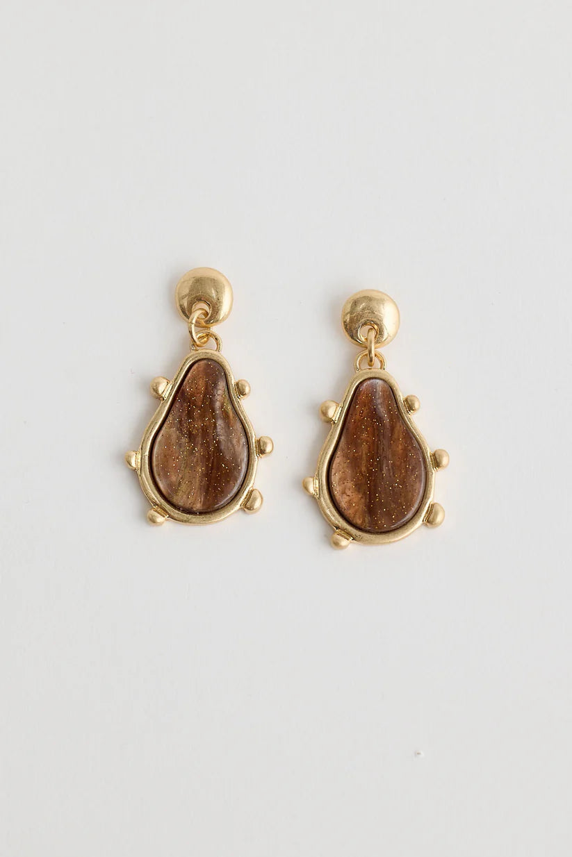 Solange Amber Earrings