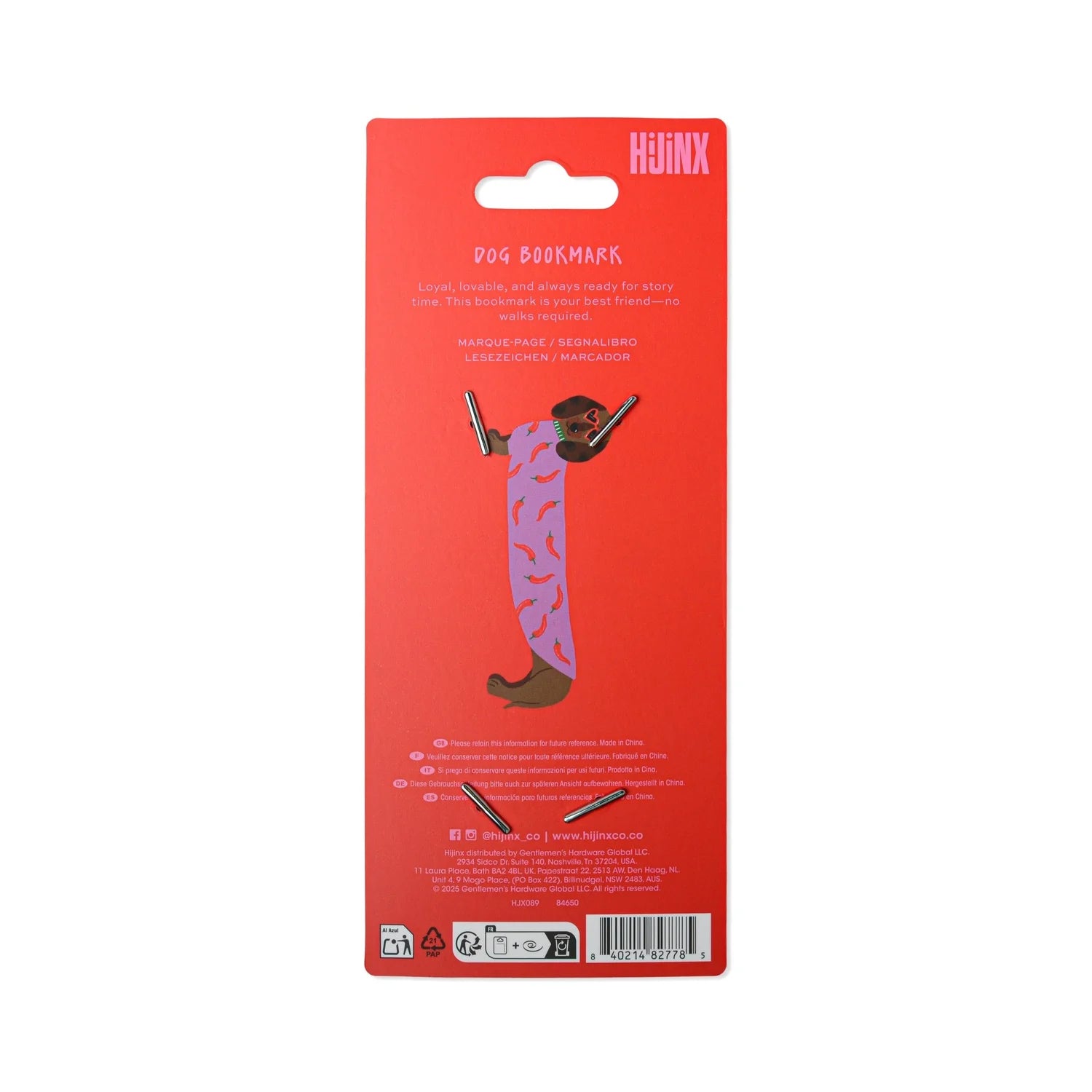 Bookmark - Sausage Dog