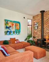 Kombu Green Velvet Pea Cushion