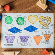 Load image into Gallery viewer, ShapeShifters Mini Colouring &amp; Doodle Mat
