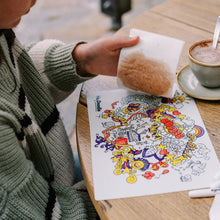 Load image into Gallery viewer, Brighter Days Mini Colouring &amp; Doodle Mat
