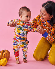 Load image into Gallery viewer, Big Wheels Organic Long Sleeve Zip Romper
