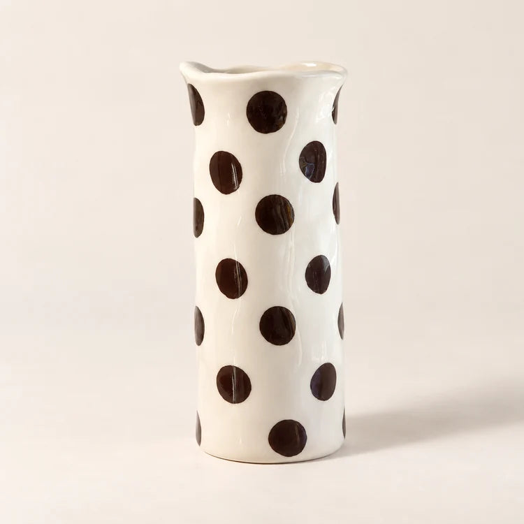 Ceramic Medium Vase Brown Spot