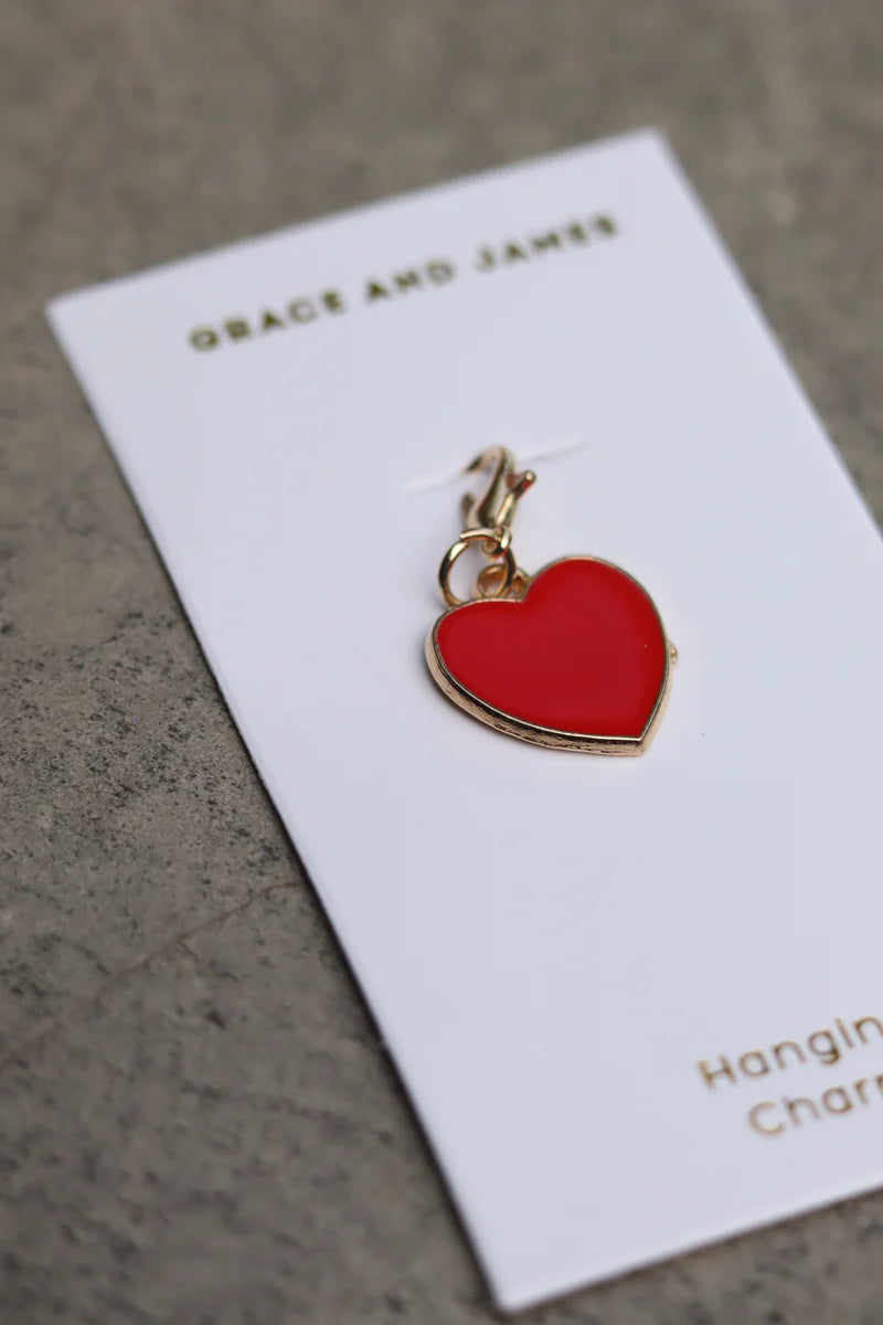 Hanging Charm Red Heart