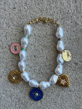 Celestial Charm Pearl Bracelet