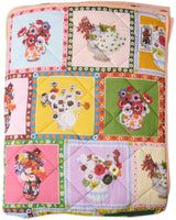 Kip&Co x Margaret Preston Margaret's Vase Organic Cotton Quilted Bedspread Large