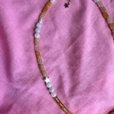 Charlie Necklace // Tan, Mustard and Creams