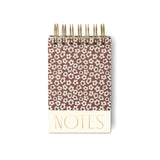 Chunky Notepad - Burgundy Groovy Floral